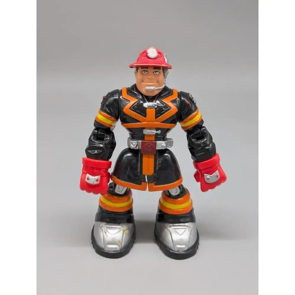 Fisher Price Rescue Heroes 1998 Cliff Hanger & 2000 Sam Sparks & Accessory